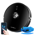Lilin X6 LDS Aspirador de pó robô, navegação a laser Lidar, combinação de limpeza a seco e a úmido, sucção de 6500Pa, mapa de vários andares, esfregão úmido em forma de Y, limpeza de carpete com reforço turbo